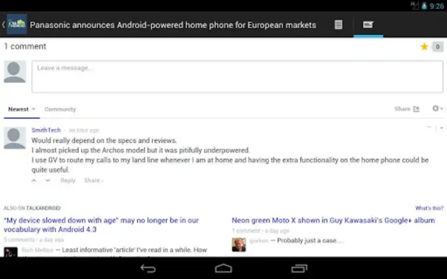 Talk Android android App screenshot 1